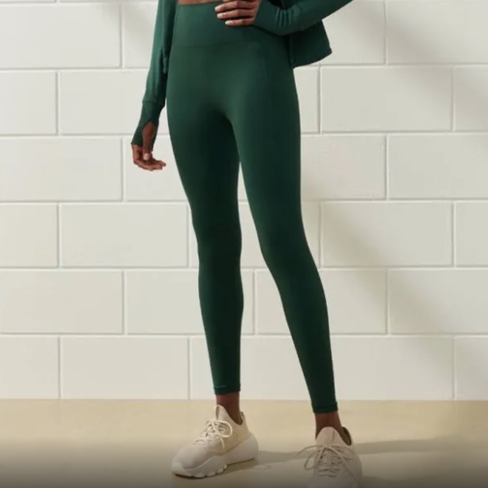 Abercrombie dark green leggings